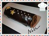 Bûche chocolat au caramel