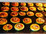 Minis pizzas courgettes