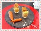 Mousse de carottes au cumin et tuiles de parmesan