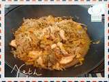 Sauté de volaille à la choucroute façon wok