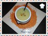 Soupe de lentilles corail au curry