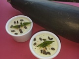 Velouté de courgette froide basilic