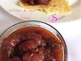 Confiture de figues et fraises