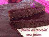 Gâteau au chocolat sans farine