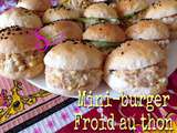 Mini-burger froid au thon