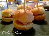 Mini burgers Foie gras & Confit d'oignons