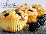 Muffins Mûres sauvages & Éclats d'amandes