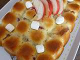 Cake aux nectarines et aux chamallows