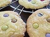 Cookies au chocolat blanc et aux smarties