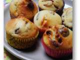 Muffins aux cranberries et au chocolat blanc