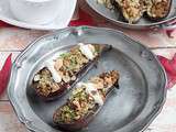 Aubergine grillée à la chermoula et boulgour