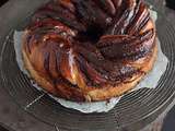 Babka à l'orientale chocolat, pâte de sésame et cardamome