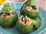 Courgettes farcies aux boulghour et quinoa