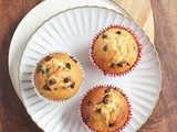 Muffins aux lait concentré sucré et pépites de chocolat