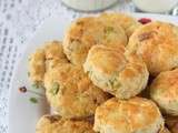 Scones poireaux et gouda