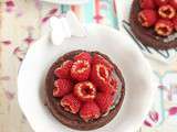 Tarte chocolat framboises