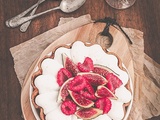 Tarte figue framboise