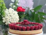 Tarte framboise chocolat