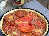 Tarte tomates, thym et moutarde à l'ancienne