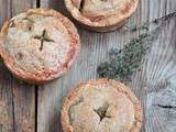 Tourtes rustiques aux sarrasin, pommes et thym du jardin