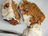 Carrot cake : gâteau à la carotte et aux épices, glaçage au Philadelphia