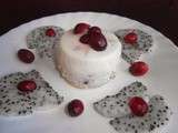 Panna cotta d'amandes aux fruits rouges