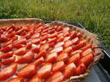 Tarte aux fraises (pâte sablée et crème pâtissière)