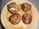 Boulettes de viandes fourres aux fromage de chevre