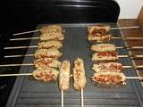 Brochettes de poulet