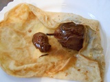 Crepes fourres a la poire et au chocolat