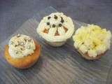 Cupcakes aux chocolat blanc