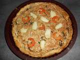 Tarte au colin,crevette citronne