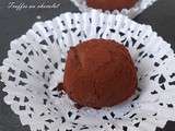 Truffes au chocolat noir