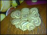 Shortbreads roulés au Chocolat