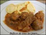 Tajine de boulettes farcies au Fromage