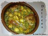 Tajine pommes de terre, petits pois