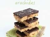 Barres chocolat et arachides