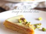 Baumkuchen orange et chocolat blanc