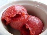 Sorbet à la fraise