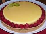 Tarte mousse de citron-framboise