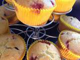 Muffins fraises citron et pépites de chocolat