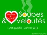 Soupe de courgettes au curry et lancement du défi « Soupes et veloutés »