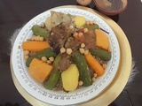 Couscous d'orge à la tête d'agneau.....كسكسي الشعير(ابربوش انتيمزين) بلحم الرأس