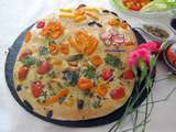 Focaccia fleurie....flower focaccia