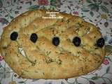 Focaccia...fougasse aux olives