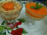 Panna cotta a la compotee d'abricots