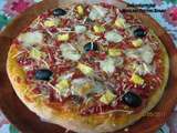 Pizza aux poivrons rouges