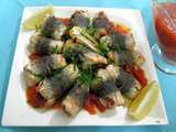 Rouleaux de sardines farcies