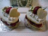 Sables aux fraises chantilly au mascarpone