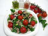 Salade de cresson aux tomates cerises